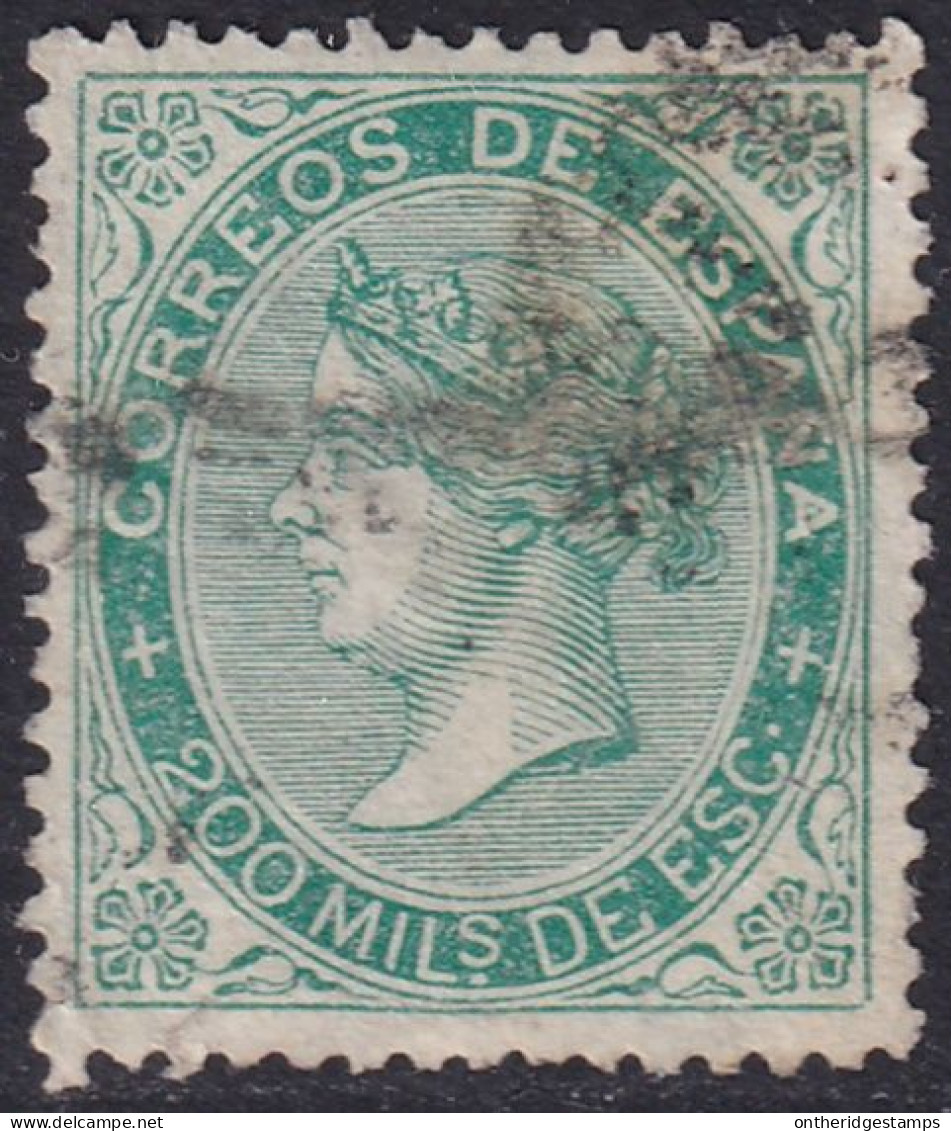 Spain 1868 Sc 101 España Ed 100 Used - Usati