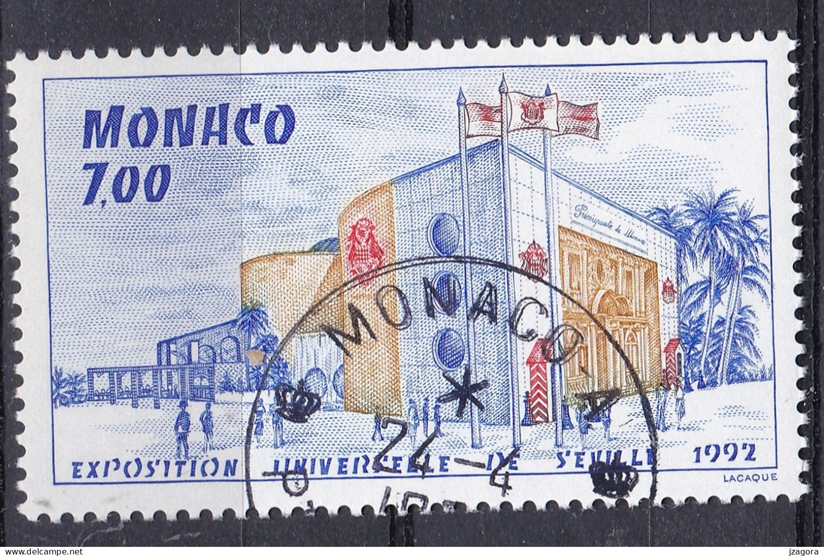 EXPO 1992  EXHIBITION SEVILLA SPAIN - MONACO 2000 MI 2502 USED NH WITH GUM - 1992 – Séville (Espagne)
