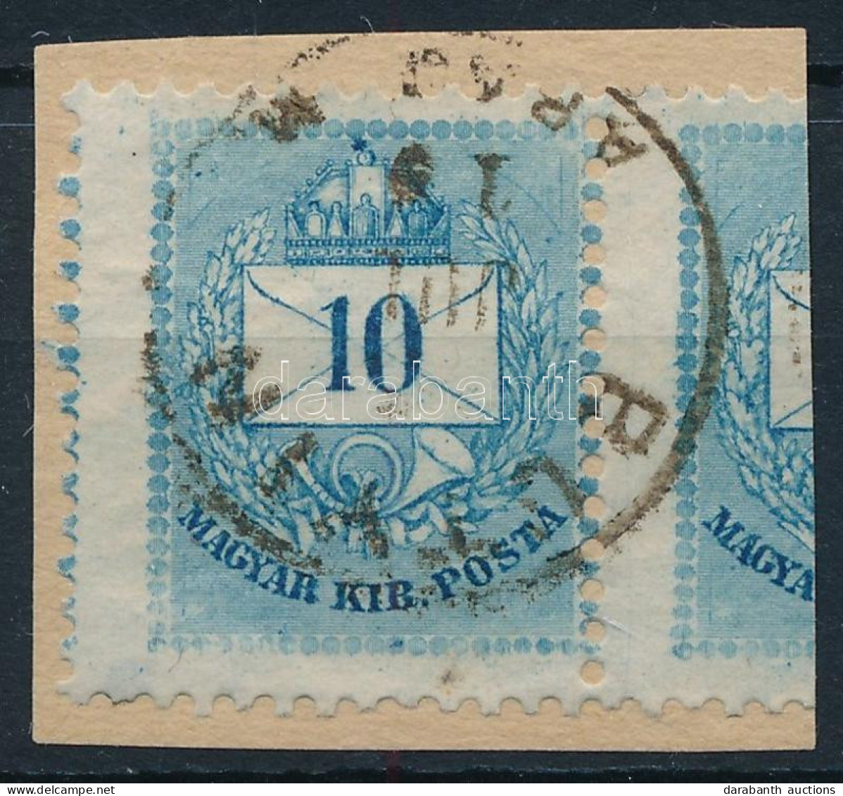 1881 10kr Durva Elfogazással - Other & Unclassified