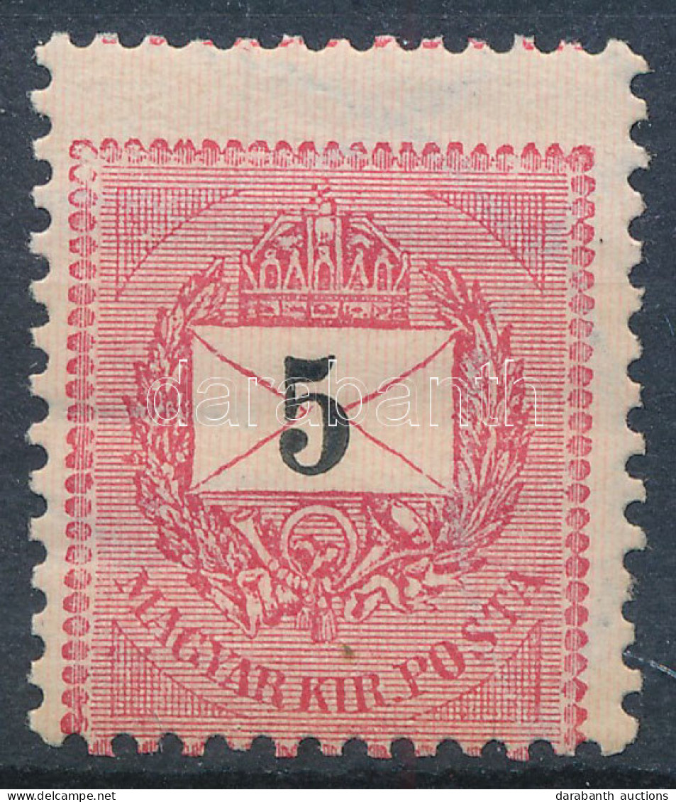 ** 1889 5kr Elfogazva / Shifted Perforation - Sonstige & Ohne Zuordnung