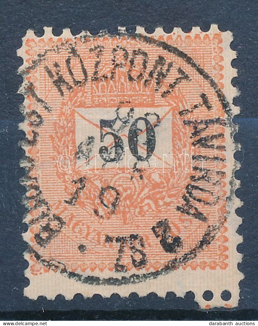 O 1889 Feketeszámú Elektro 50kr "BUDAPEST KÖZPONT TÁVIRDA 2 SZ." Szép Bélyegzéssel (Gudlin 40 P) - Autres & Non Classés