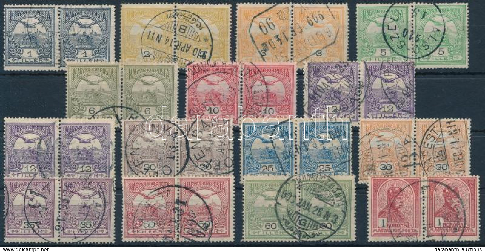 O 1908-1909 15 Db Pár - Other & Unclassified