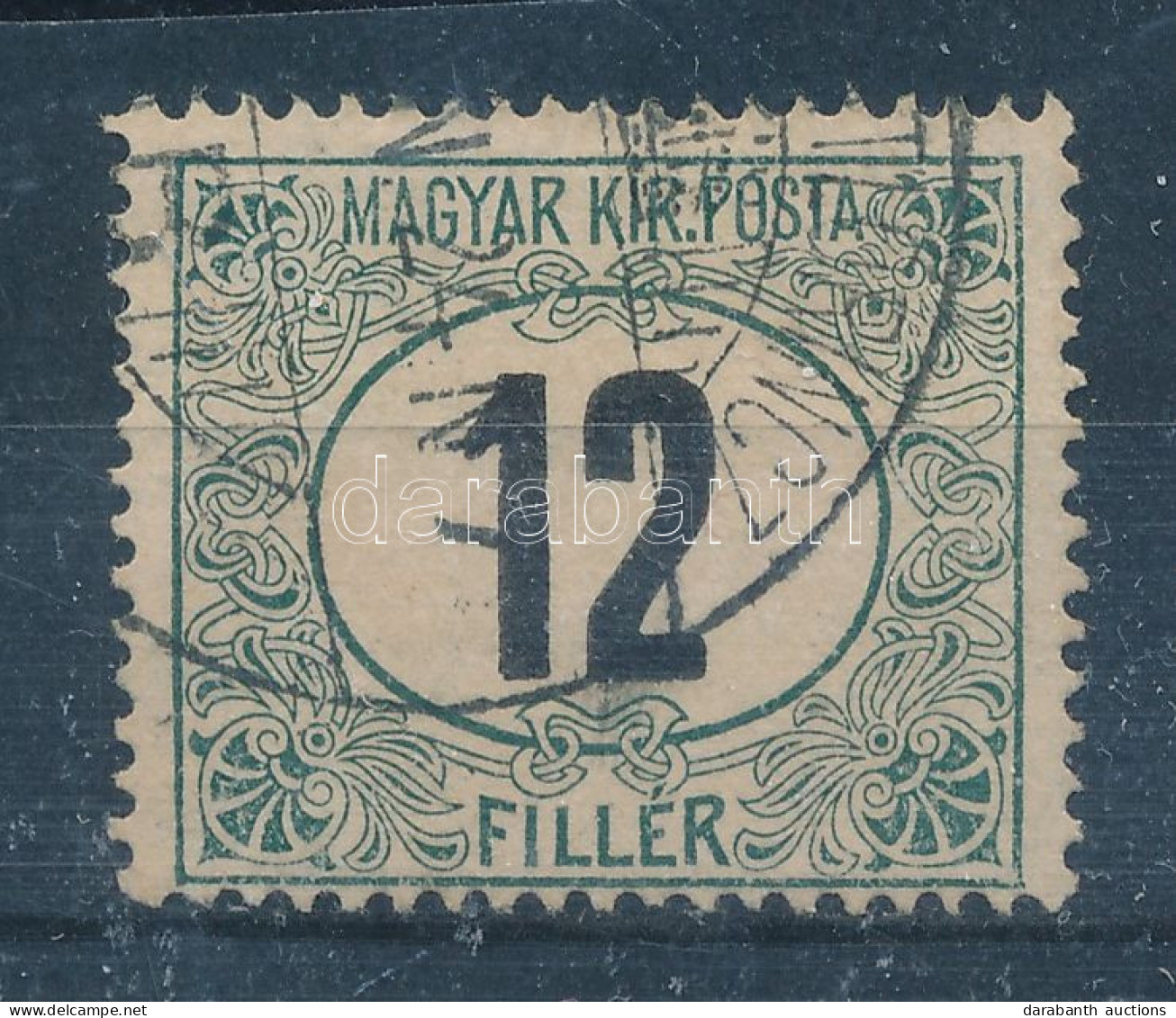 O 1908 Zöldportó (III.) 12f (10.000) - Other & Unclassified