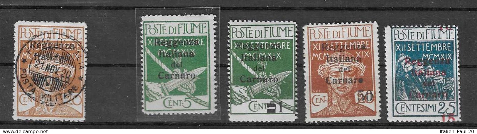 Italien - Fiume/Canaro - Selt./gest./ungebr./postfr. Bessere Werte Aus 1920! - Fiume