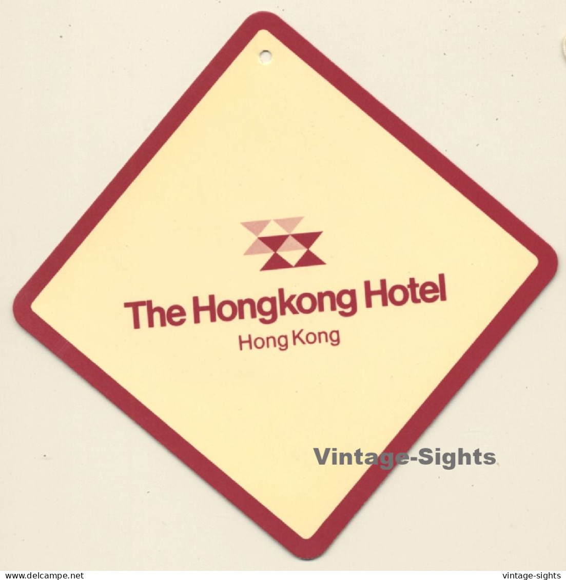 China: The Hongkong Hotel (Vintage Hotel Luggage Tag) - Hotelaufkleber