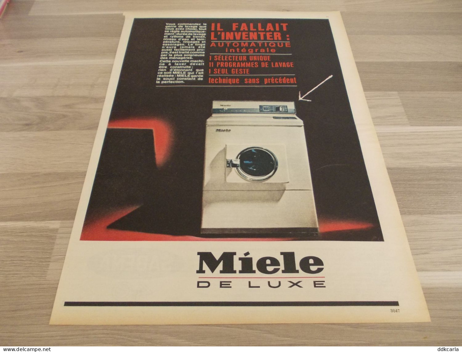 Reclame Advertentie Uit Oud Tijdschrift 1963 - Automatique Intégrale MIELE De Luxe - Publicités