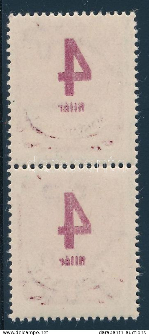 ** 1946 Forint-filléres Portó 4f Pár, Az értékszám Intenzív Gépszínátnyomatával - Other & Unclassified