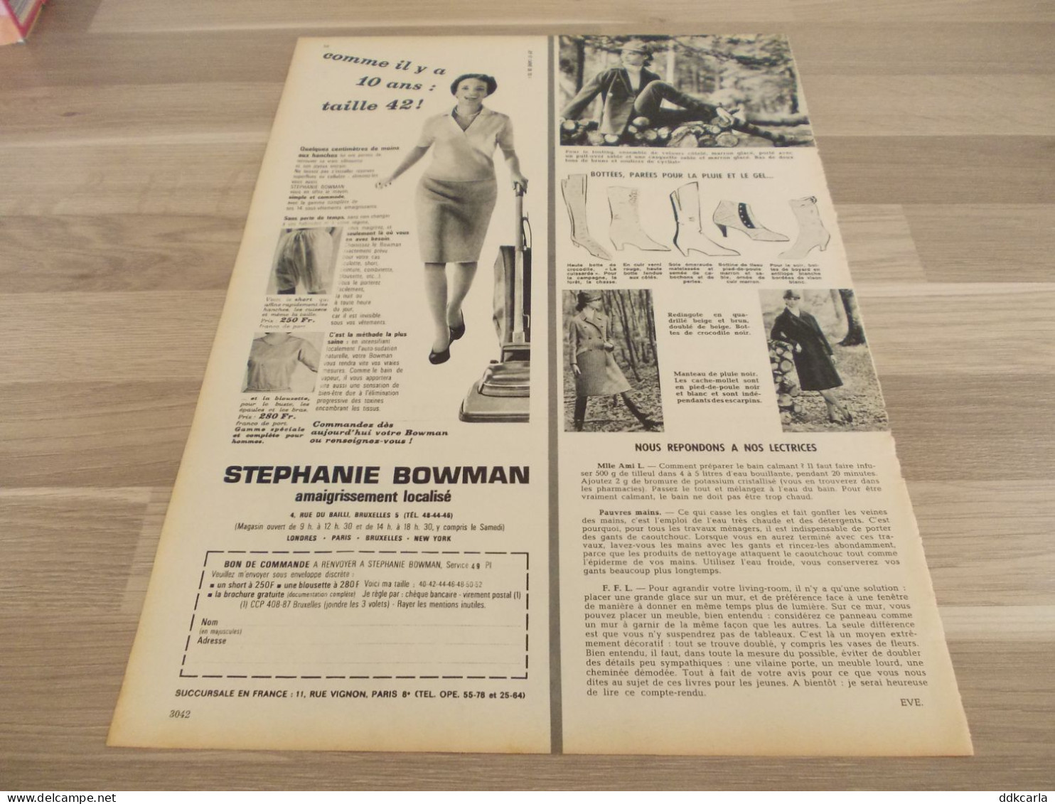 Reclame Advertentie Uit Oud Tijdschrift 1963 - Mode - Bottées, Parées Pour La Pluie Et Le Gel... - Publicités