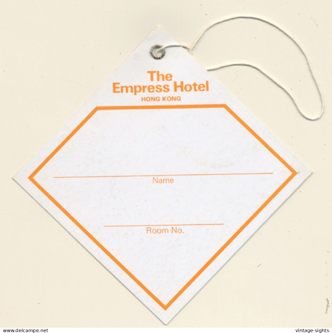 Hongkong / China: The Empress Hotel (Vintage Hotel Luggage Tag) - Hotelaufkleber