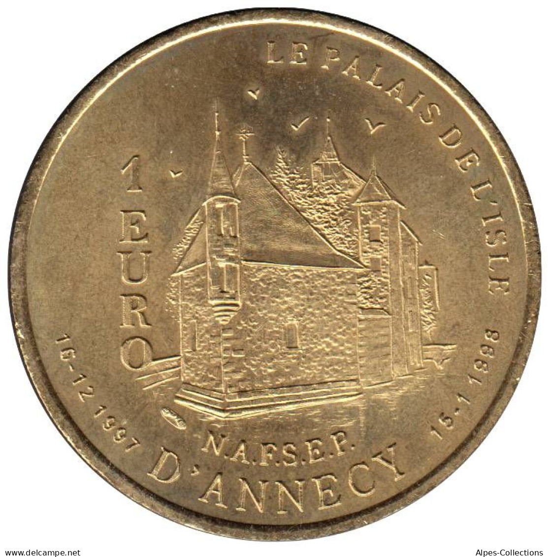 ANNECY - EU0010.1 - 1 EURO DES VILLES - Réf: T233 - 1997 - Euros Des Villes