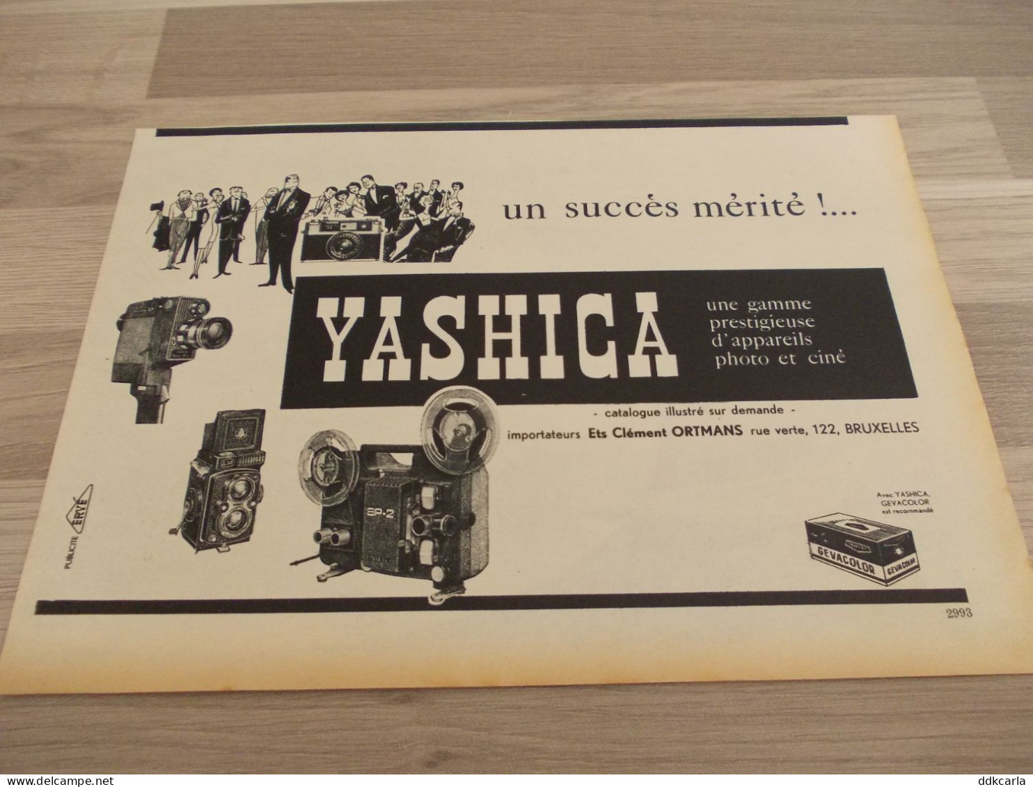 Reclame Advertentie Uit Oud Tijdschrift 1963 - YASHICA D'appareils Photo Et Ciné - Publicités