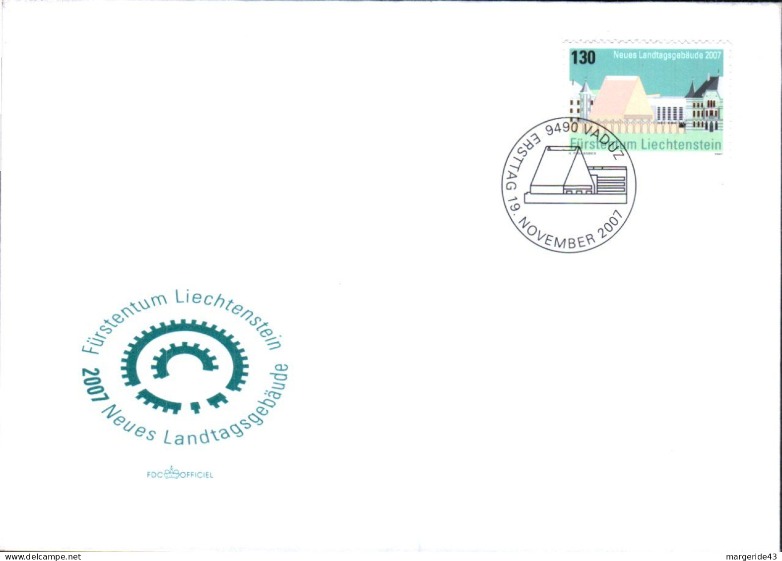 LIECHTENSTEIN LOT DE 77 FDC