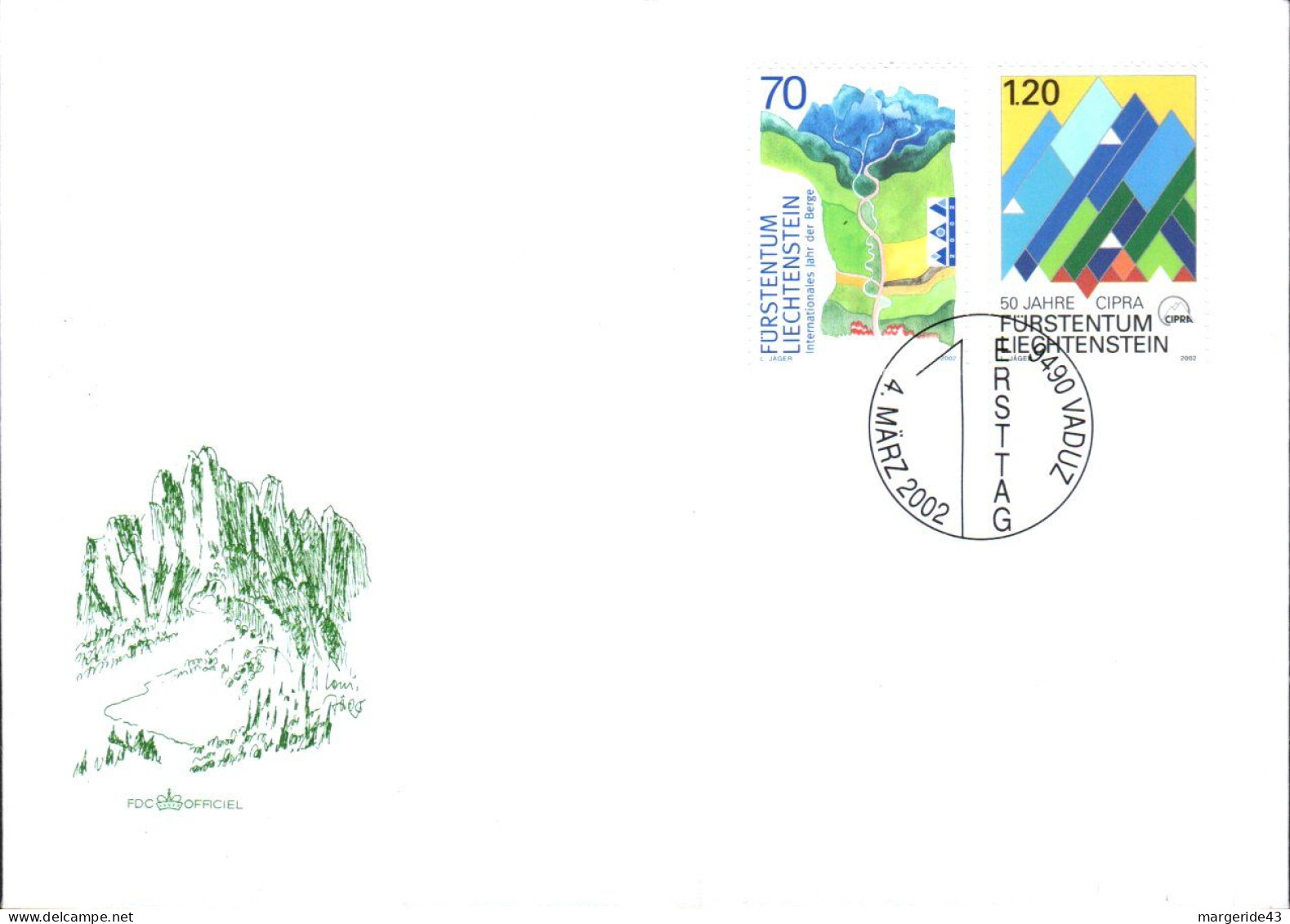 LIECHTENSTEIN LOT DE 77 FDC