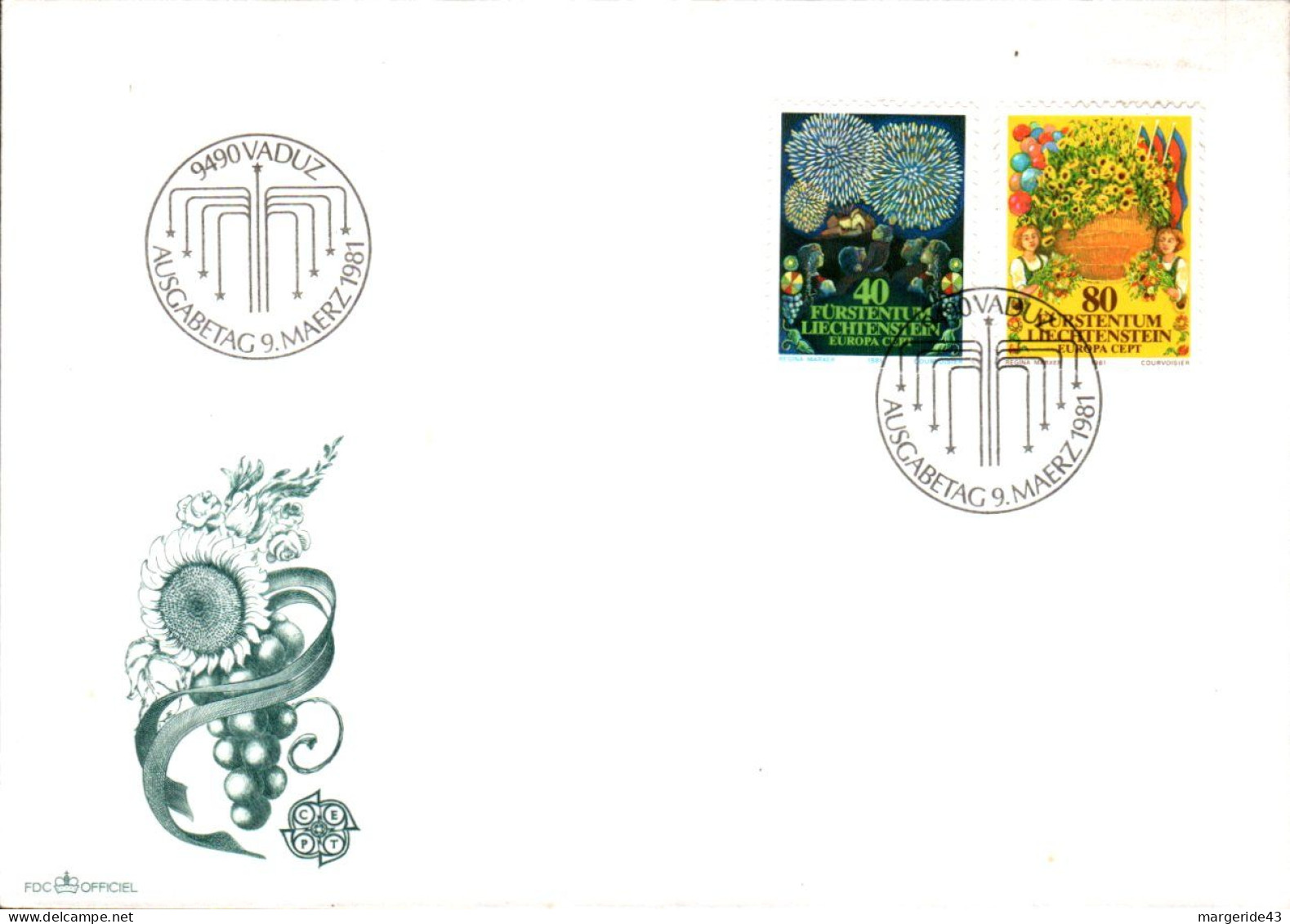 LIECHTENSTEIN LOT DE 77 FDC