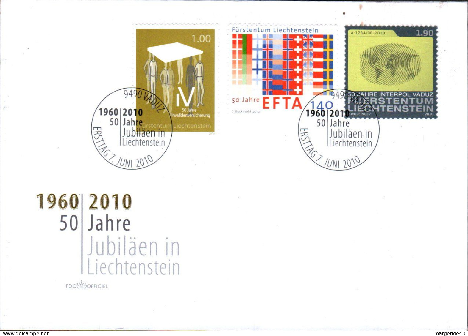 LIECHTENSTEIN LOT DE 77 FDC