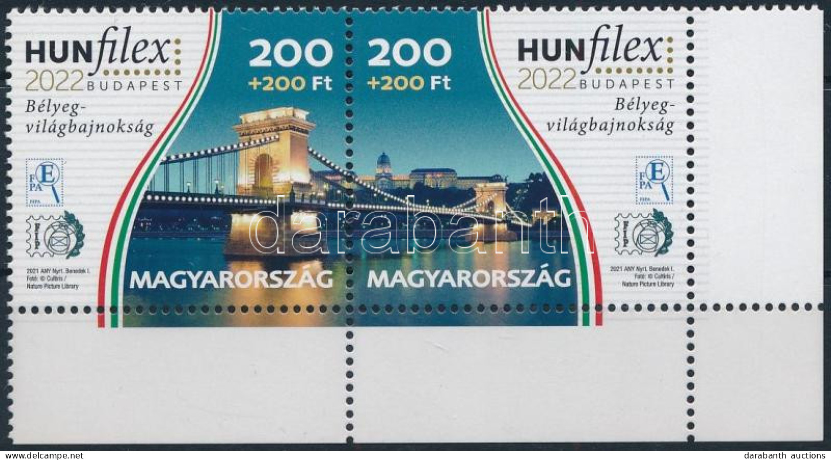 ** 2022 Hunfilex (II.) - Budapest ívsarki Pár - Sonstige & Ohne Zuordnung