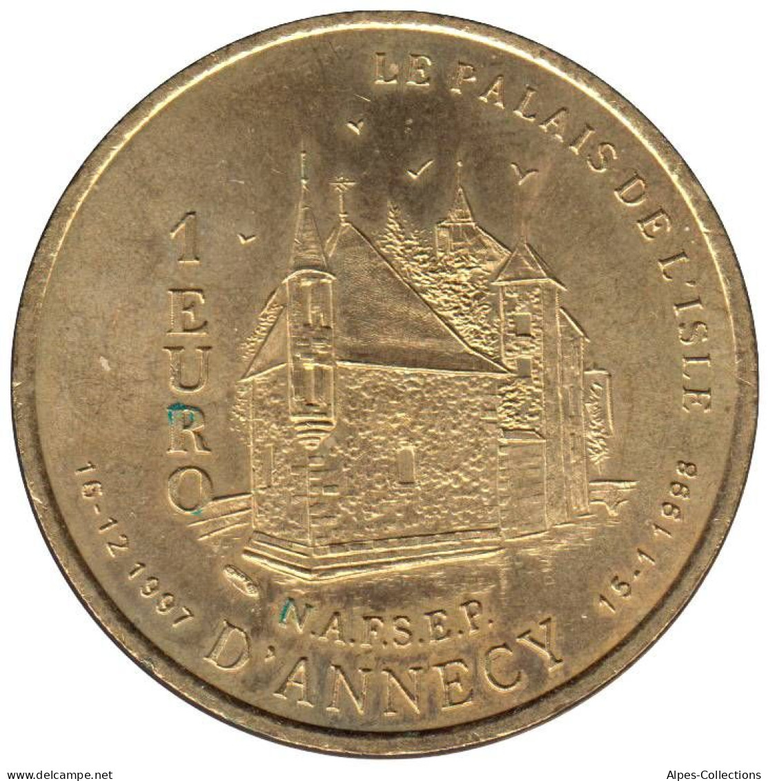 ANNECY - EU0010.3 - 1 EURO DES VILLES - Réf: T233 - 1997 - Euro Der Städte