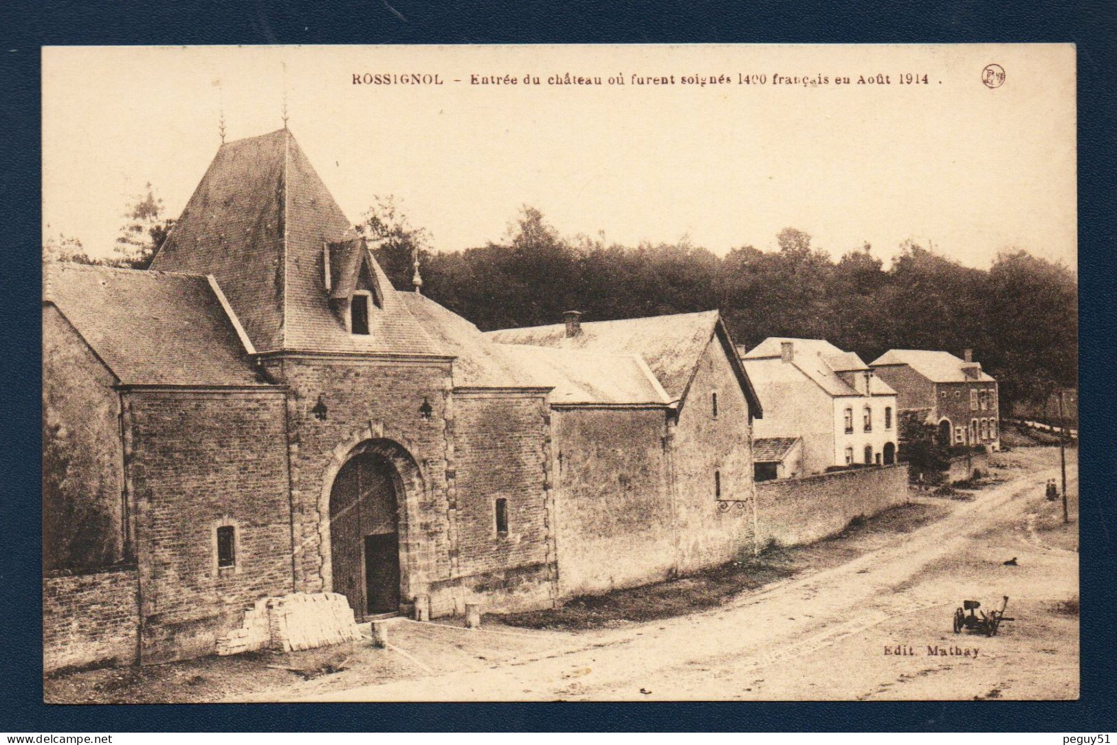 Rossignol (Tintigny). Entrée Du Château Où Furent Soignés 1400 Soldats Français En Août 1914. - Tintigny