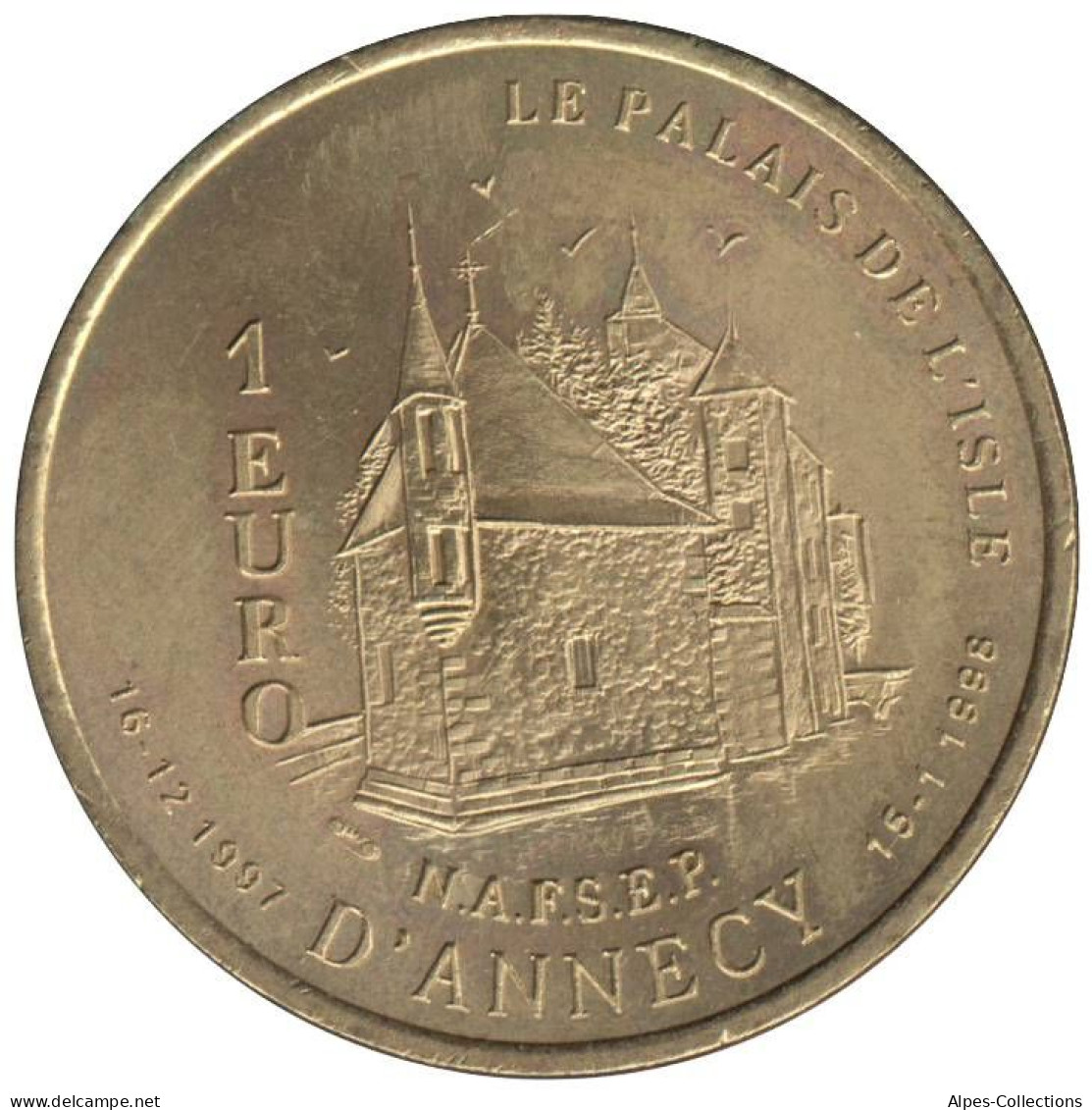 ANNECY - EU0010.5 - 1 EURO DES VILLES - Réf: T233 - 1997 - Euros Des Villes