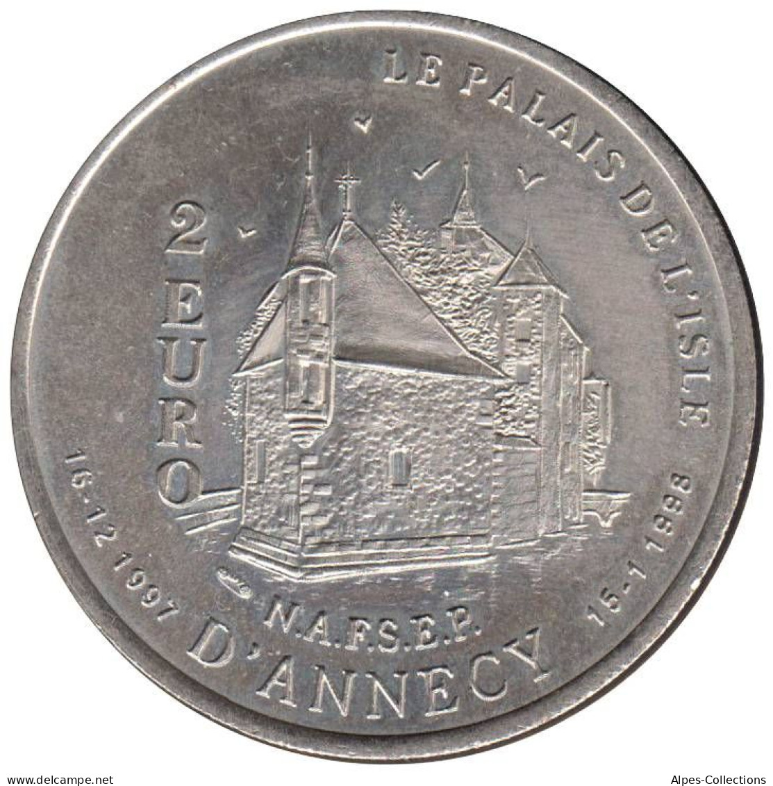 ANNECY - EU0020.1 - 2 EURO DES VILLES - Réf: T234 - 1997 - Euros Des Villes