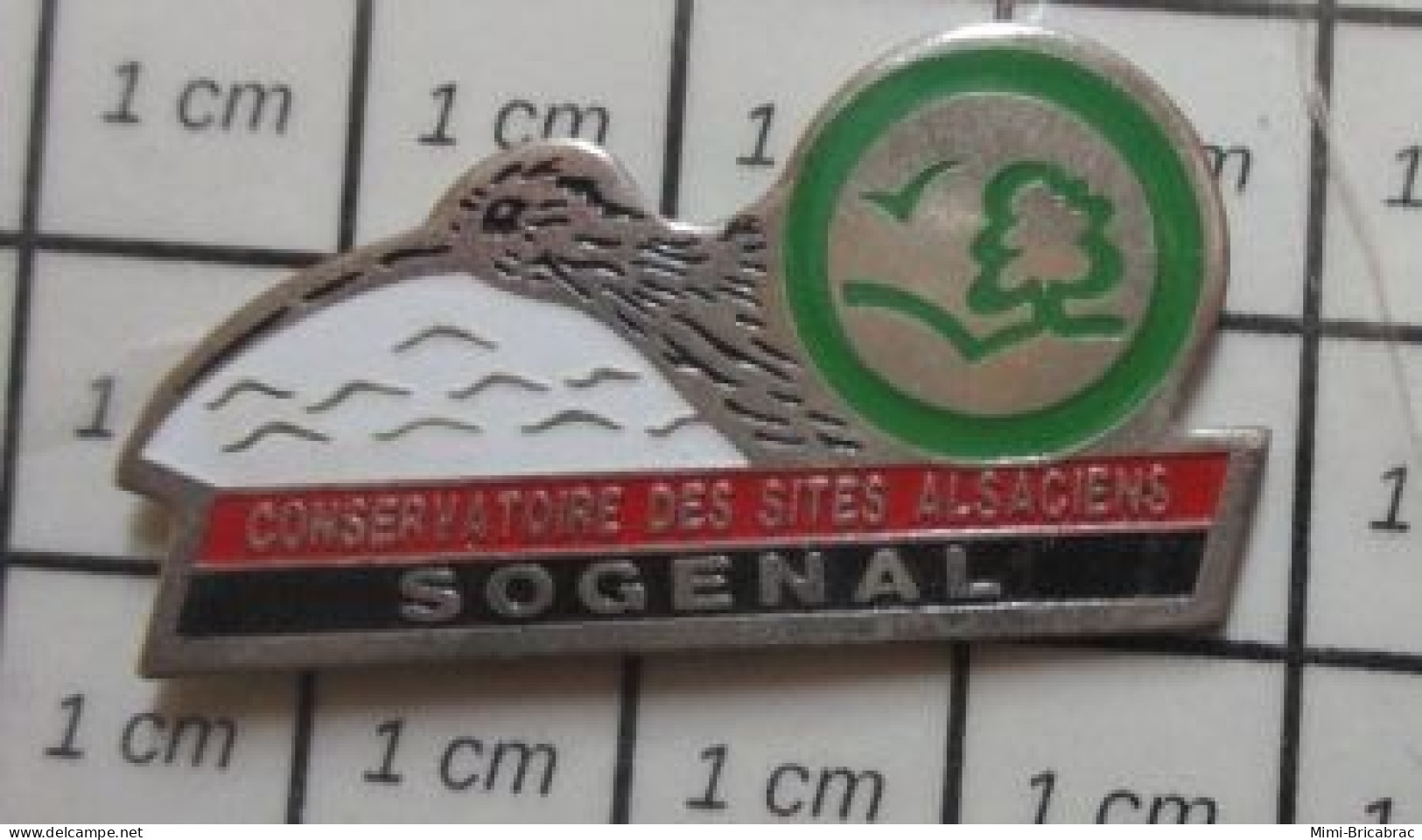 1616c  Pin's Pins / Rare Et De Belle Qualité / ADMINISTRATIONS / SOGENAL CONSERVATOIRE DES SITES ALSACIENS OISEAU - Administrations