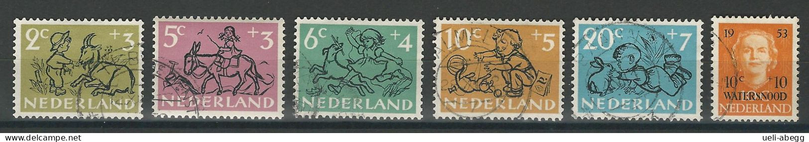 Niederlande NVPH 596-601, Mi 601-06 O - Usados