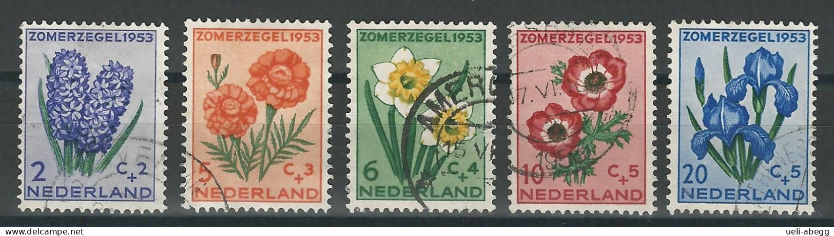 Niederlande NVPH 602-06, Mi 607-11 O - Usados