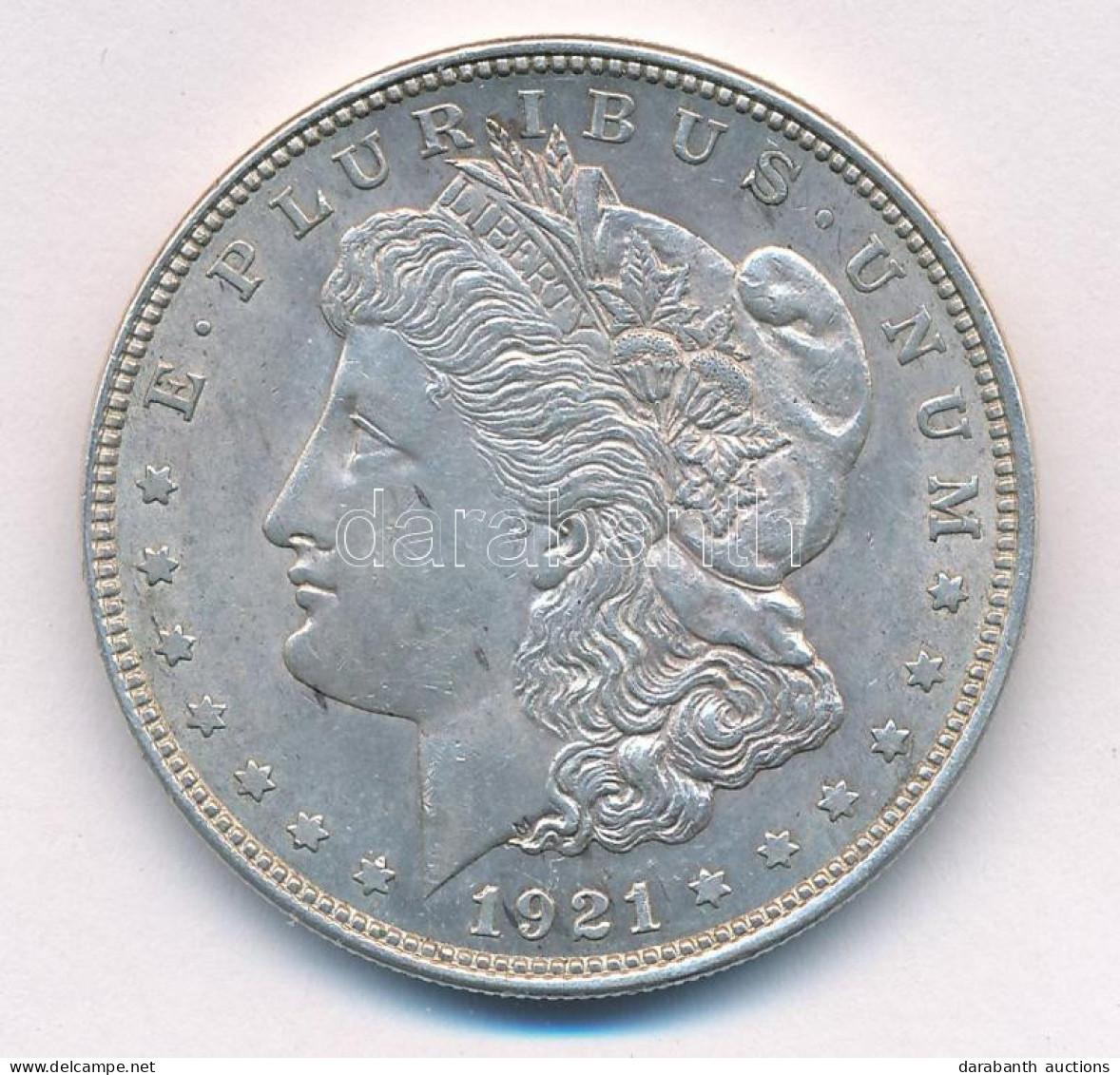 Amerikai Egyesült Államok 1921. 1$ Ag "Morgan" T:XF Patina, Apró Ph. USA 1921. 1 Dollar Ag "Morgan" C:XF Patina, Small E - Non Classés