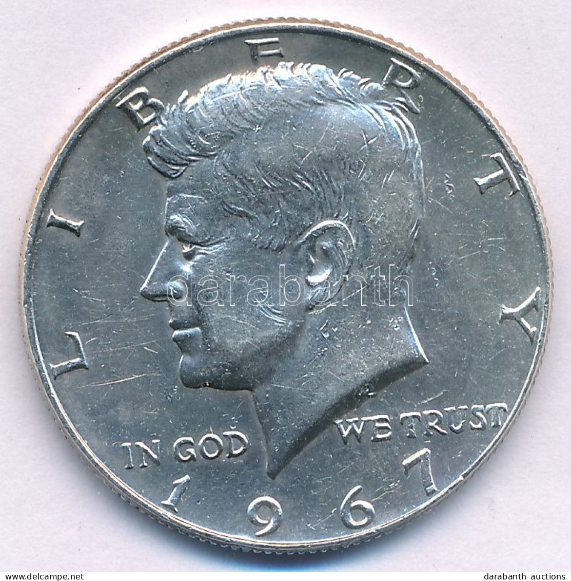 Amerikai Egyesült Államok 1967. 1/2$ Ag "Kennedy" T:AU,XF  USA 1967. 1/2 Dollar Ag "Kennedy" C:AU,XF  Krause KM#202a - Non Classés