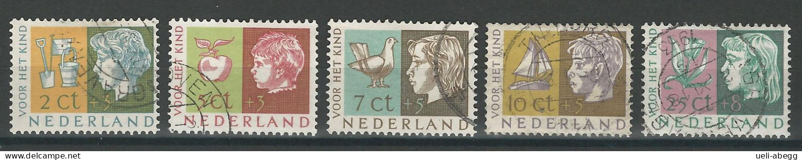 Niederlande NVPH 612-16, Mi 631-35 O - Usati