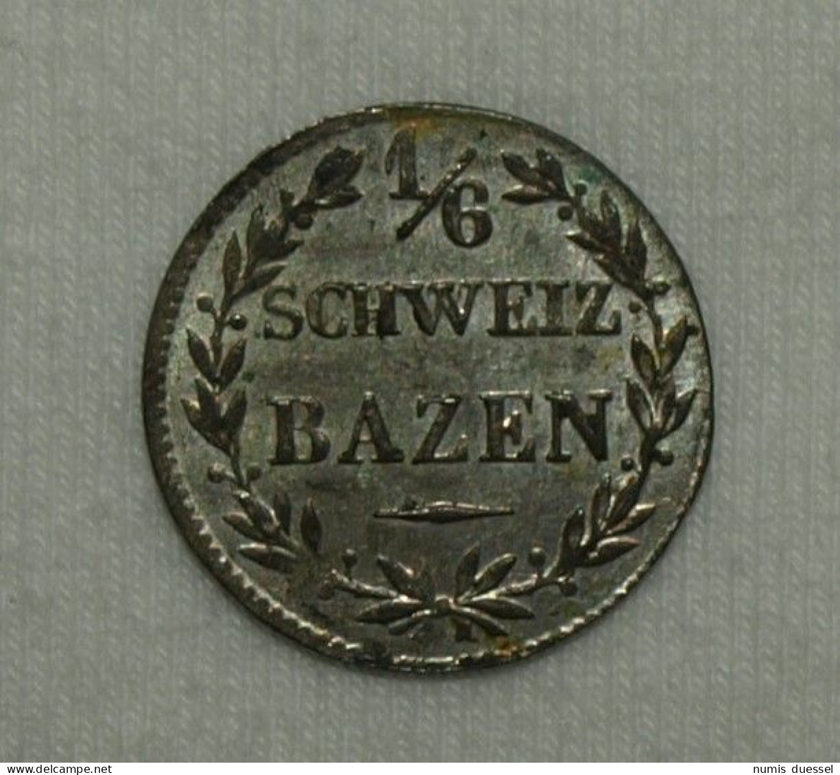 Silber/Silver Schweiz/Switzerland/Suisse Graubünden/Grisons 1842, 1/6 Batzen Funz/AU - Sonstige & Ohne Zuordnung