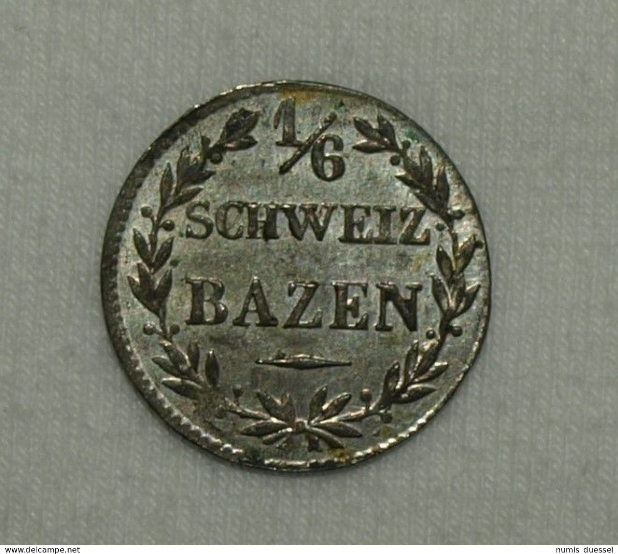 Silber/Silver Schweiz/Switzerland/Suisse Graubünden/Grisons 1842, 1/6 Batzen Funz/AU - Other & Unclassified