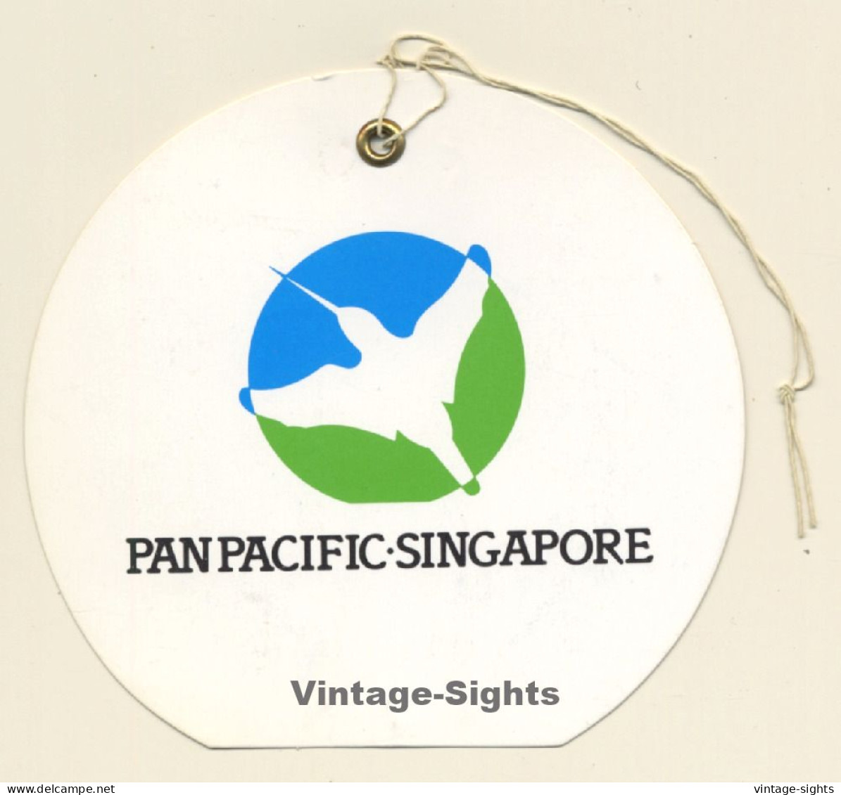 Singapore: Pan Pacific Hotel (Vintage Hotel Luggage Tag) - Hotel Labels