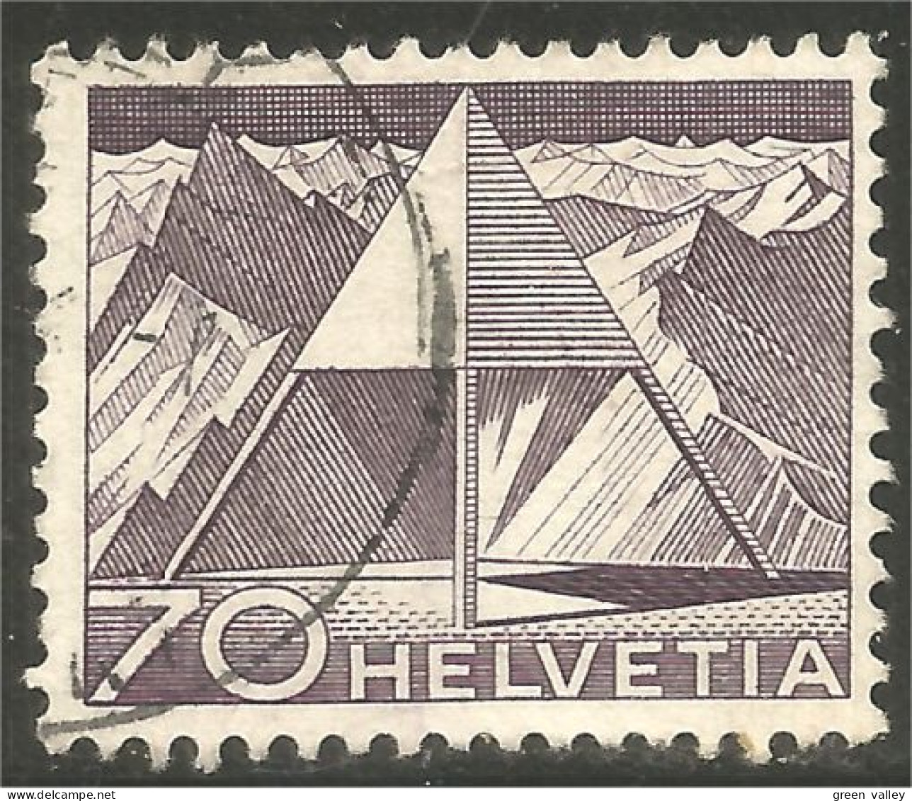 XW01-3028 Suisse 1949 Triangulation - Oblitérés