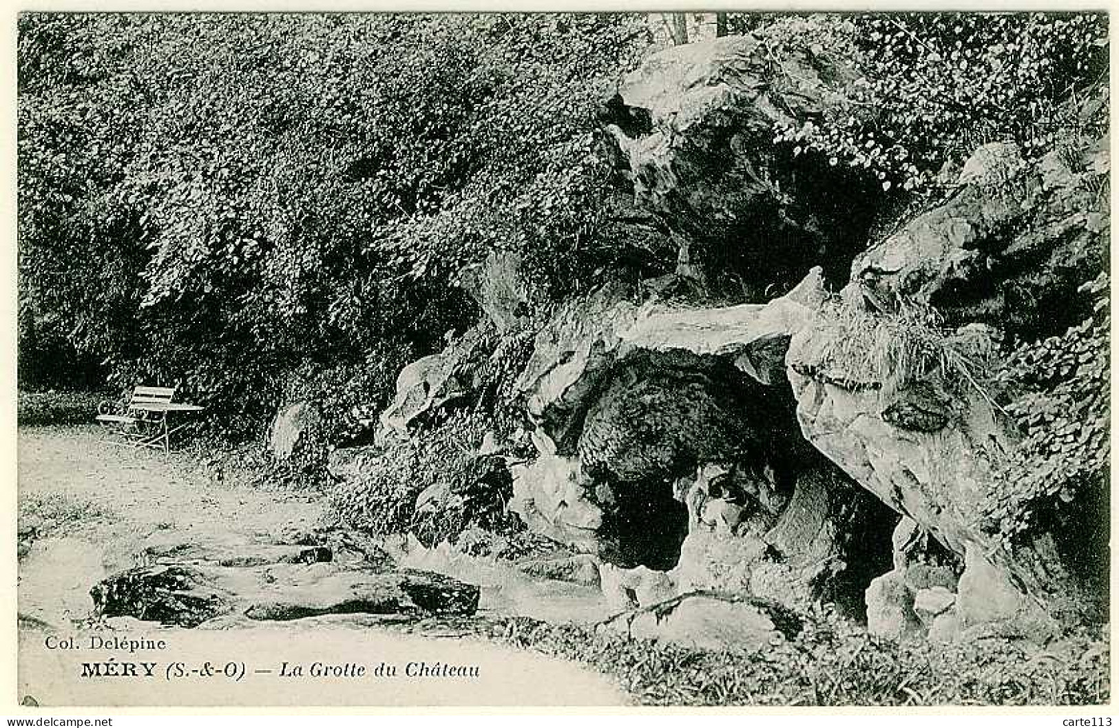 95 - B12534CPA - MERY SUR OISE - La Grotte Du Château - Très Bon état - VAL-D'OISE - Mery Sur Oise