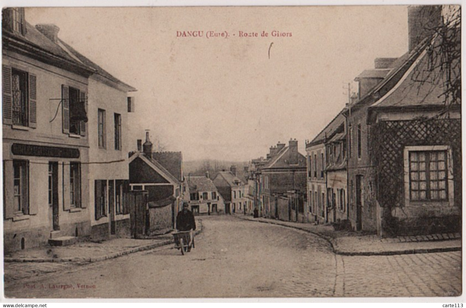 27 - B21456CPA - DANGU - Route De Gisors - Hotel Restaurant - Bon état - EURE - Dangu