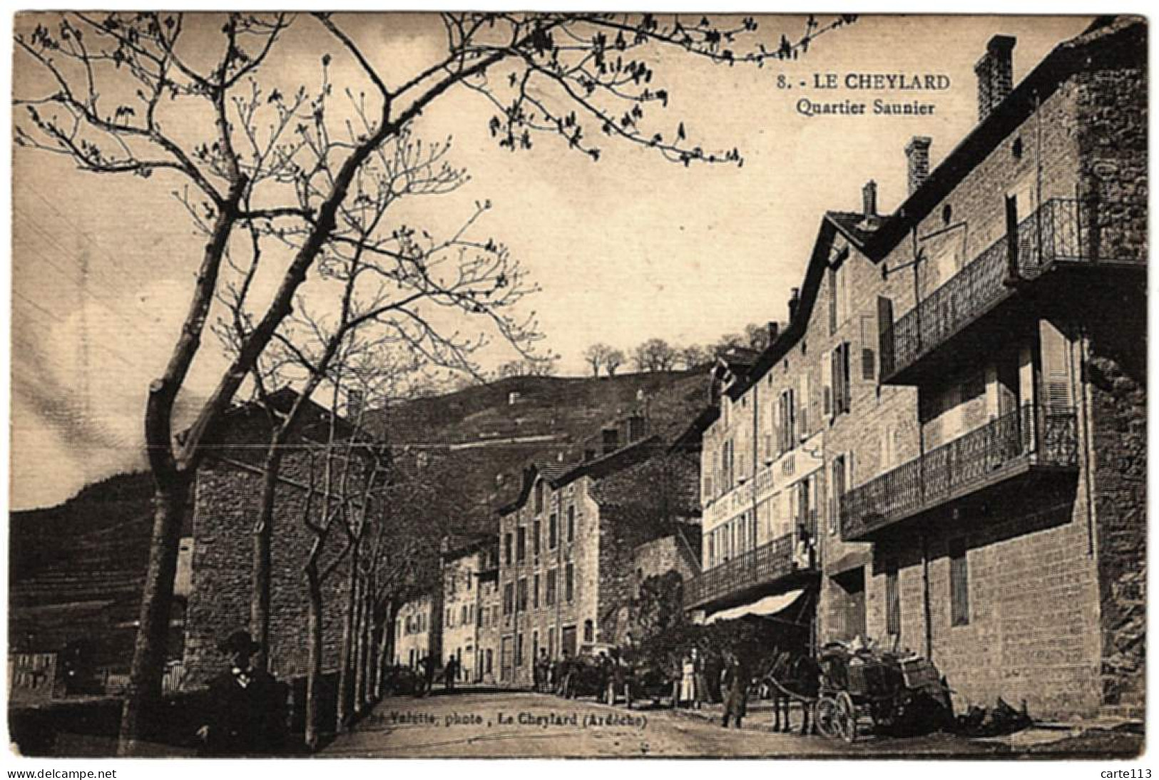 7 - B26111CPA - LE CHEYLARD - Quartier Saunier - Hotel Faure - Très Bon état - ARDECHE - Le Cheylard