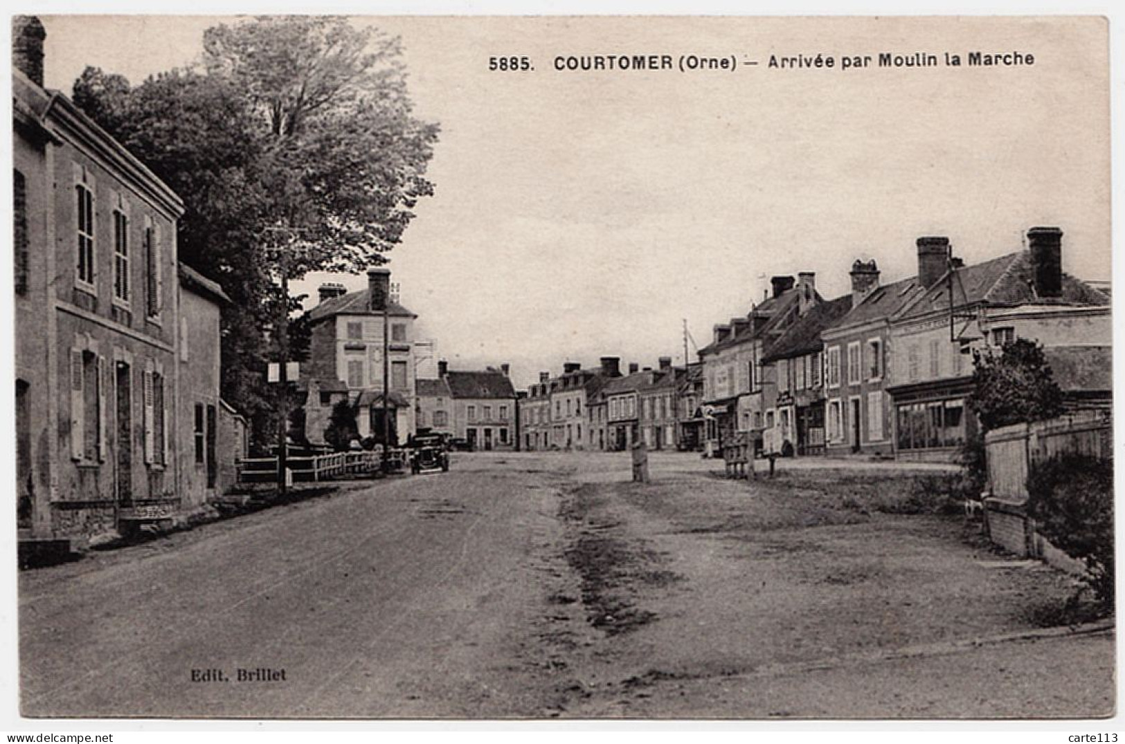 61 - B21197CPA - COURTOMER - Arrivee Par Moulin La Marche - Très Bon état - ORNE - Courtomer