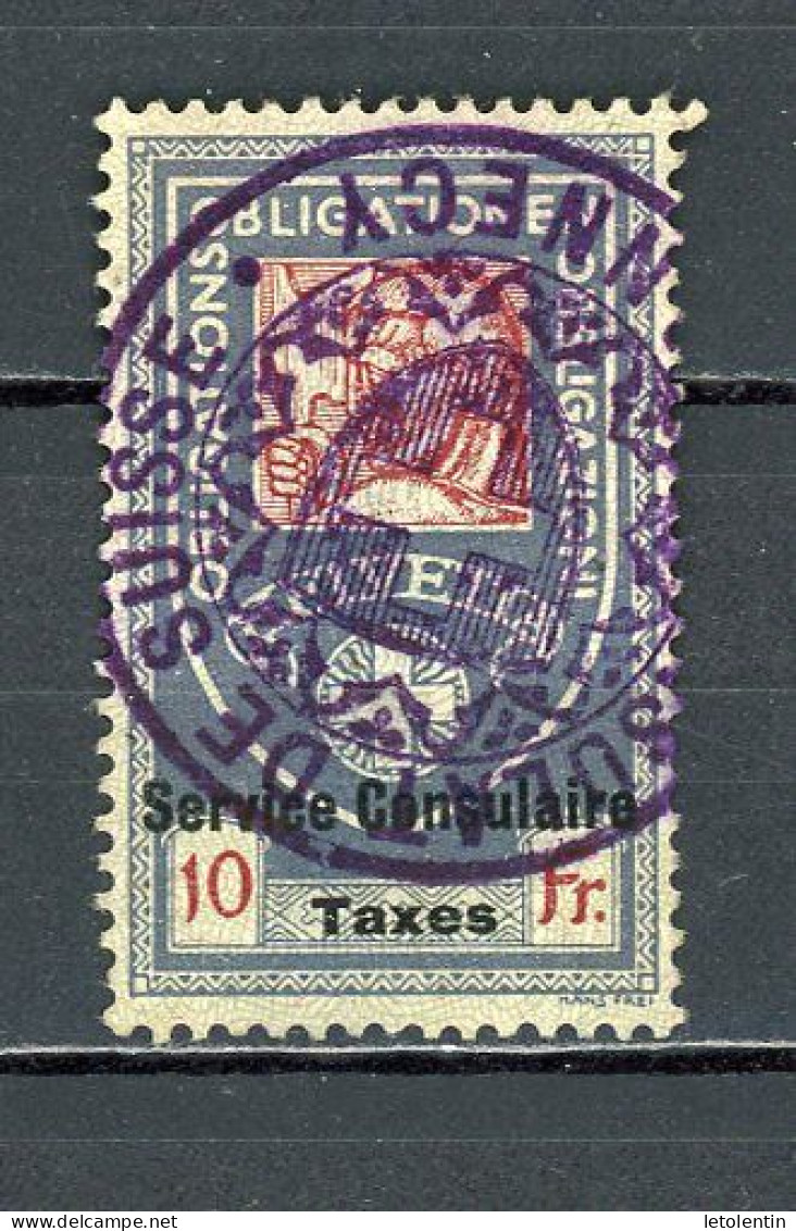 SUISSE - T. FISCAL - N° Yvert ? Obli. (GRAND AMINCI) - Revenue Stamps