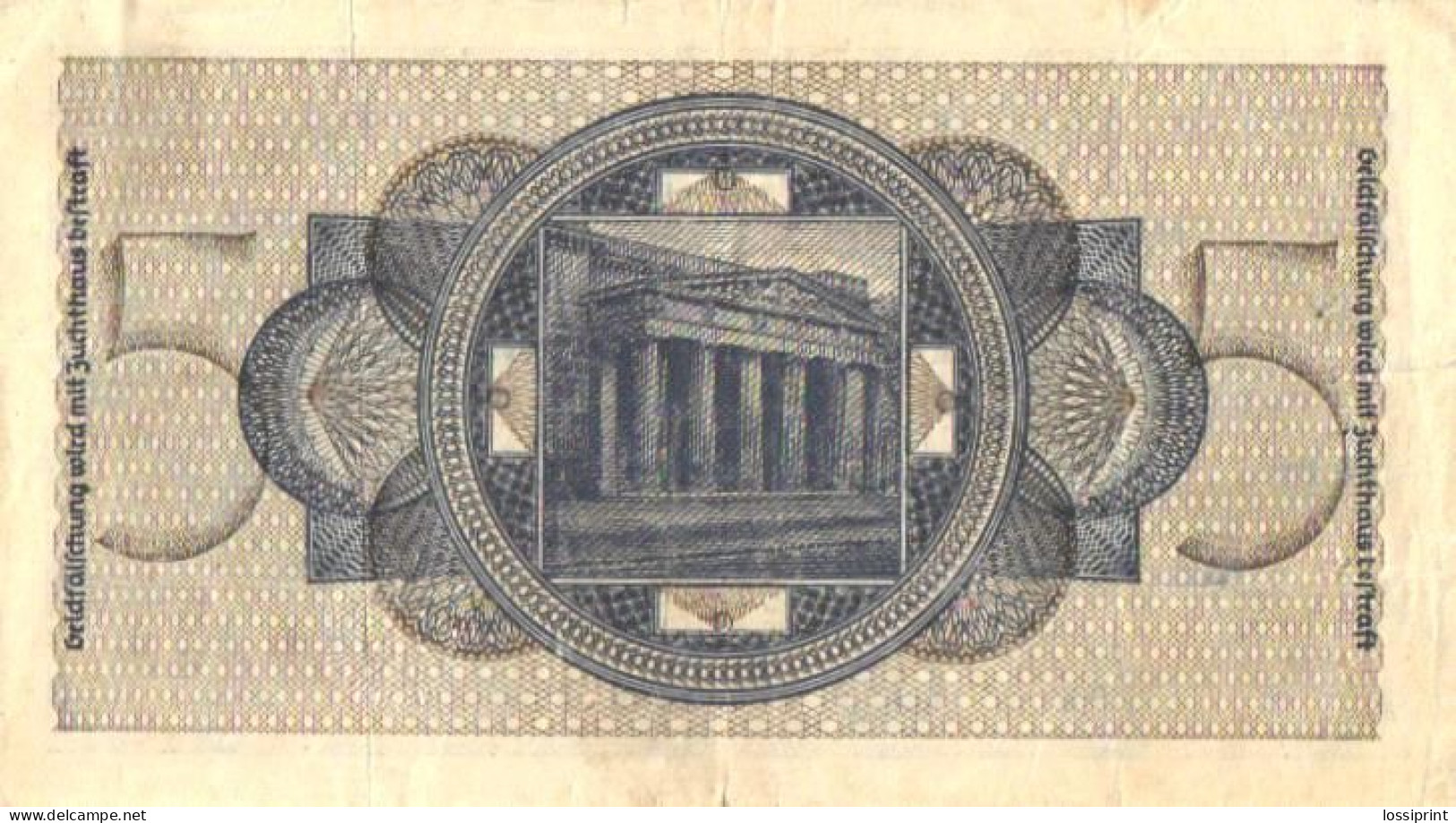 Germany:5 Reichmark, Pre 1944 - 5 Reichsmark