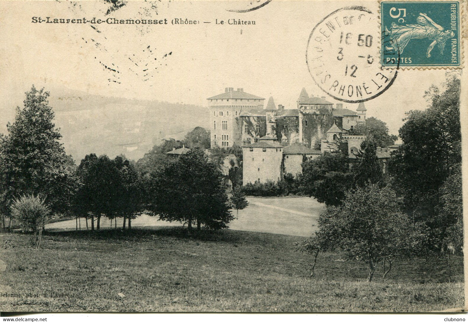 CPA -  SAINT-LAURENT-DE-CHAMOUSSET - LE CHATEAU - Saint-Laurent-de-Chamousset