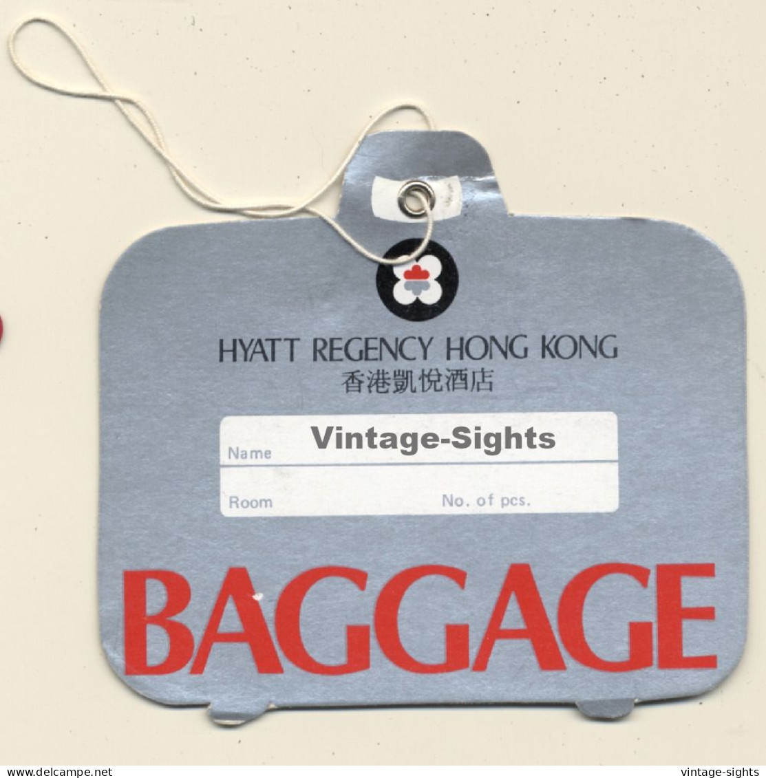 Hongkong / Malaysia: Hyatt Regency Hong Kong (Vintage Hotel Luggage Tag) - Etiquettes D'hotels