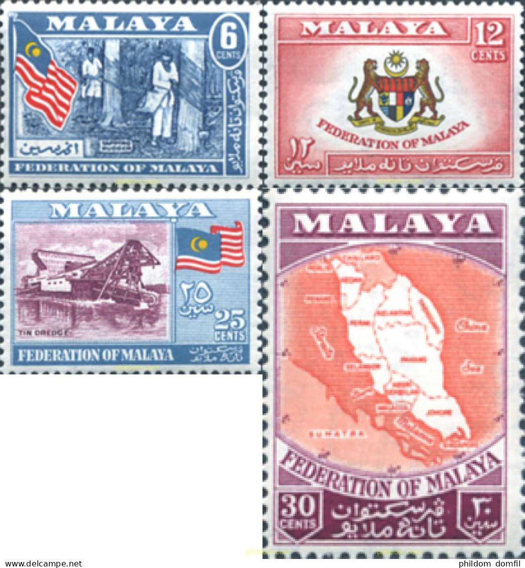 244252 MNH MALAYA 1957 RECONSTITUCIO DE LA FEDERACION - Malayan Postal Union