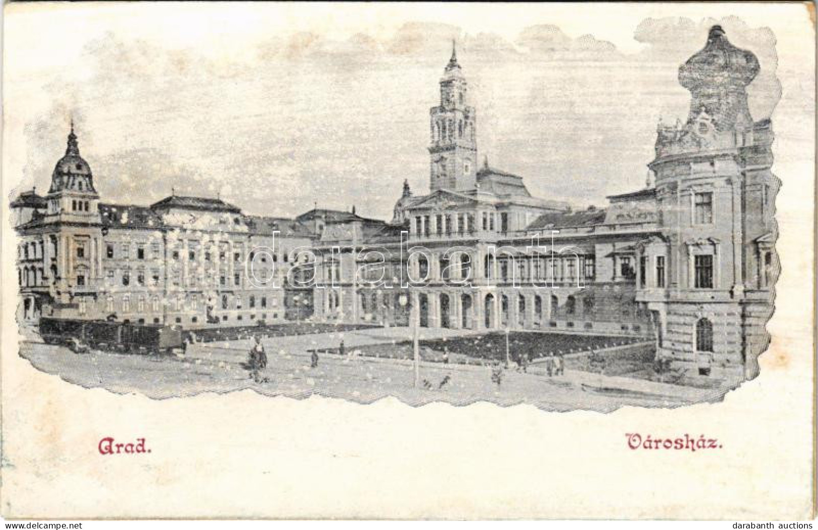 ** T4 Arad, Városháza, Városi Vasút, Vonat / Town Hall, Urban Railway, Train (r) - Unclassified