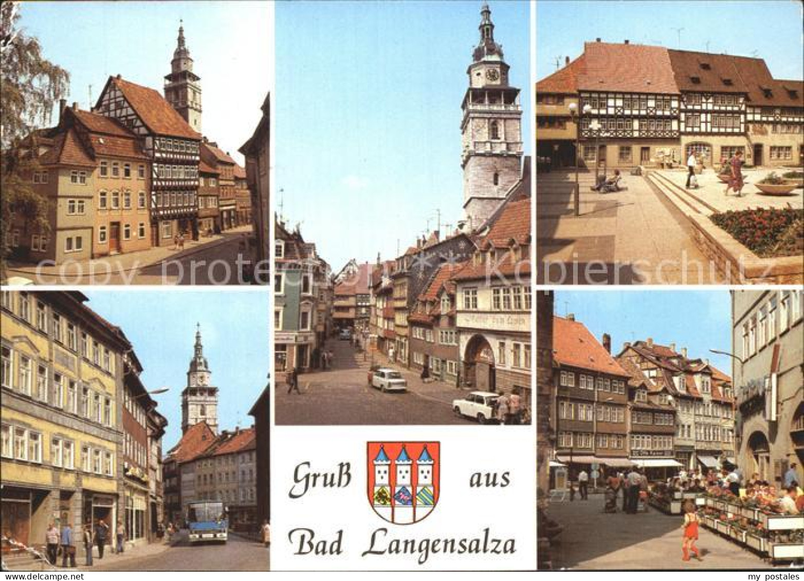 72324071 Bad Langensalza Schloss Kornmarkt Bonifaciusgasse Marktkirche Marktstr  - Bad Langensalza