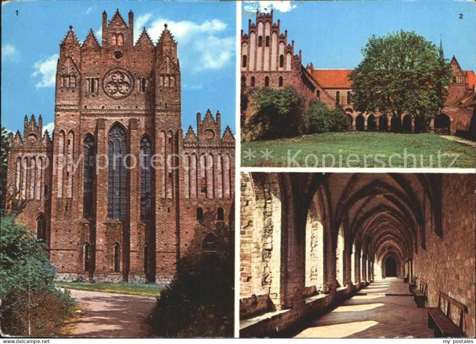 72324046 Chorin Kloster Westgiebel Suedansicht Oestlicher Kreuzgang Chorin - Chorin