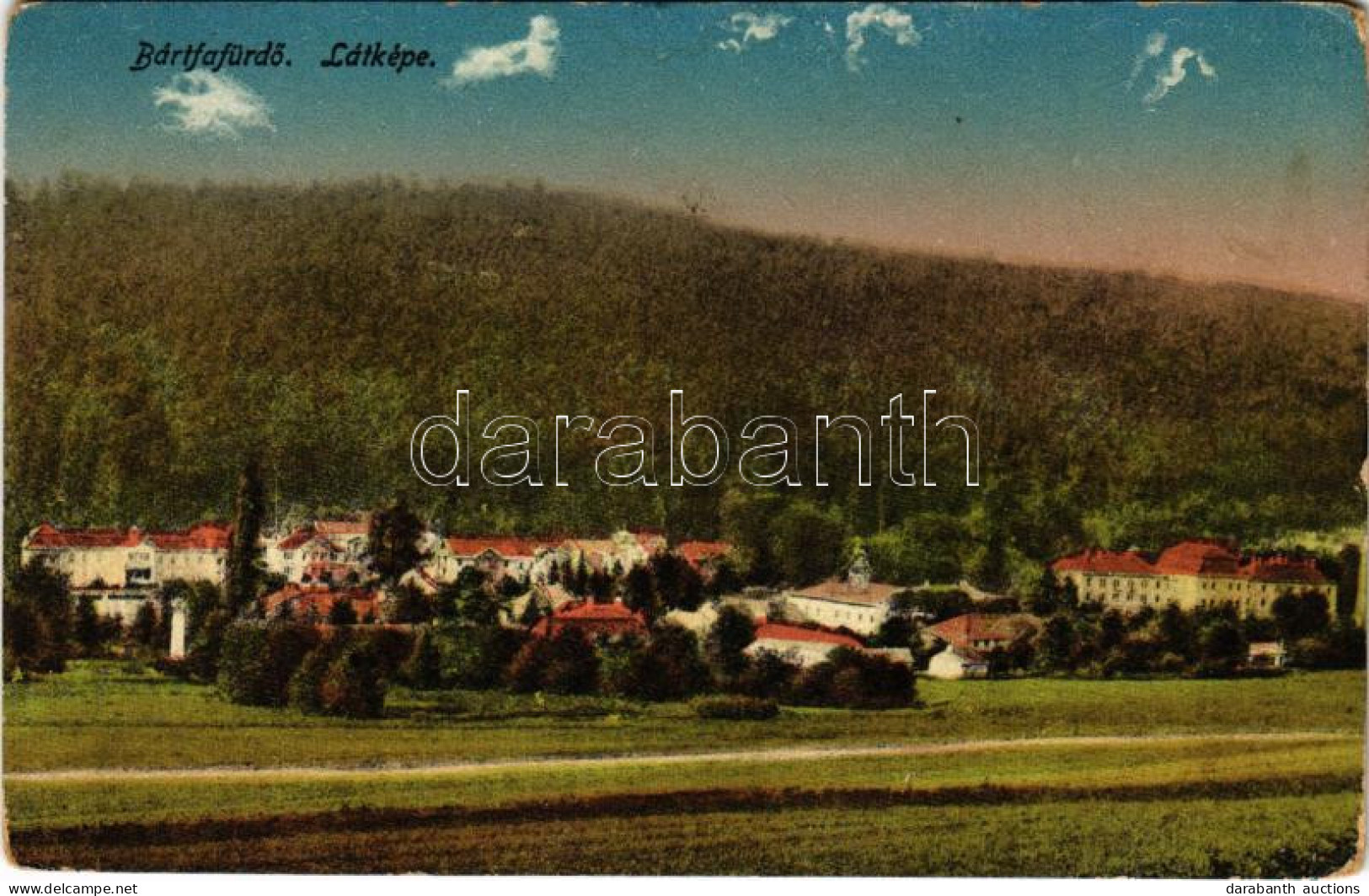 * T3 Bártfa, Bártfafürdő, Bardejovské Kúpele, Bardiov, Bardejov; Látkép. Rosenfeld Salamon Kiadása / General View, Spa ( - Sin Clasificación