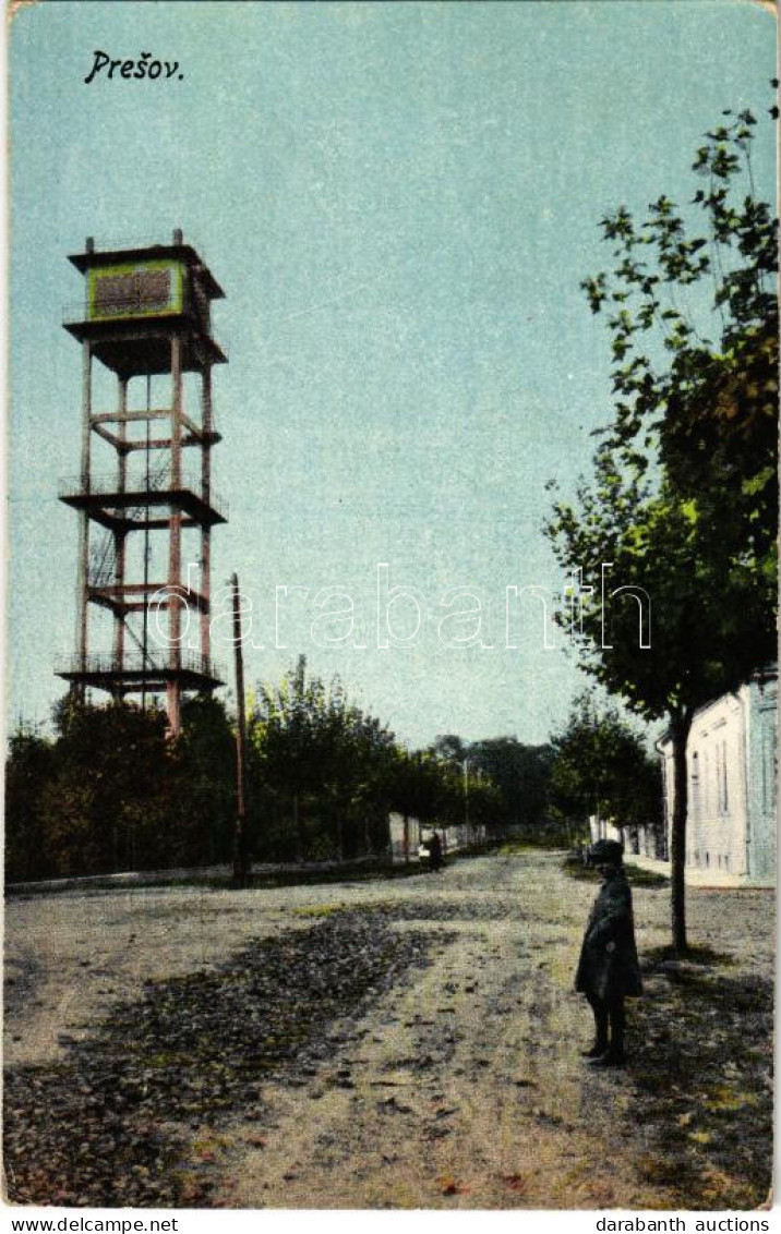 T2/T3 1931 Eperjes, Presov; Víztorony / Vodova Veza / Wasserturm / Water Tower (EK) - Non Classés