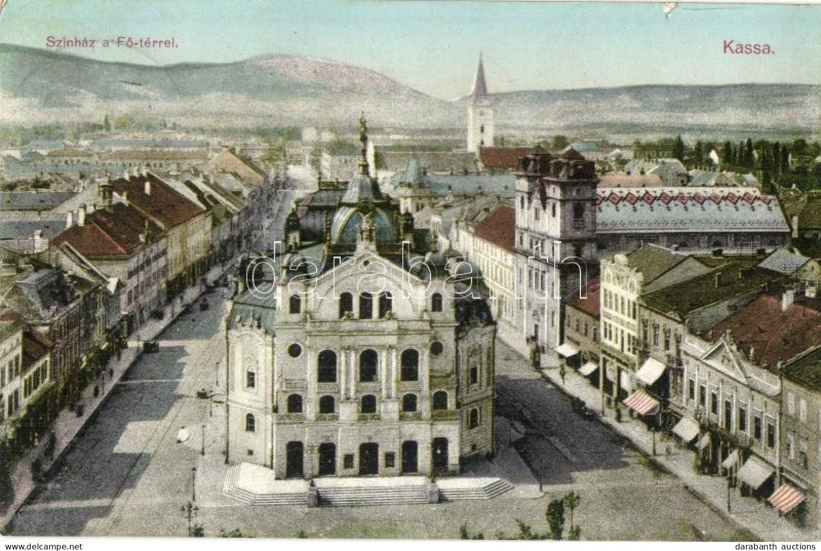 T2/T3 Kassa, Kosice; Színház A Fő Térrel, üzletek / Theater, Main Square, Shops (kis Szakadás / Small Tear) - Ohne Zuordnung