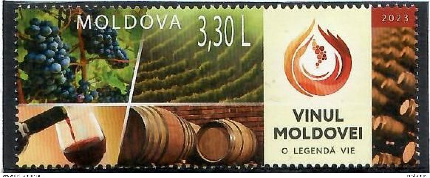 Moldova 2023 . Wine Of Moldova . 1v. - Moldawien (Moldau)